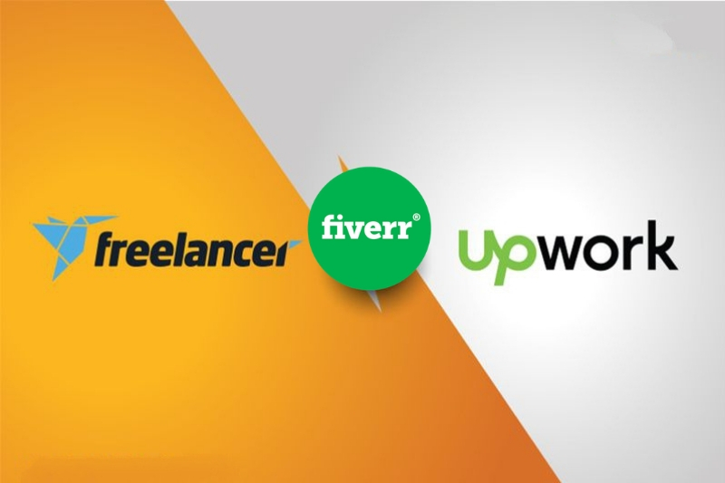Top Three Freelancing Platforms | Upwork Fiverr Freelancer - The Daqian